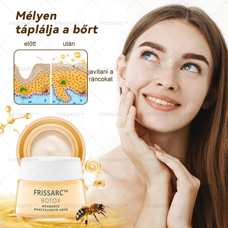 💥【Hivatalos Márkabolt】FRISSARC™ Botox Méhméreg Ránctalanító Krém